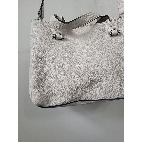 Zara Basics Collection Ivory Pebbled Leather‎ Purse Shoulder Bag - Picture 4 of 8